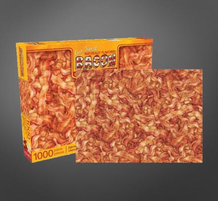 Bacon Lovers Rejoice, There's Now a 1,000 Piece Jigsaw Puzzle Of a Giant Pile Of Bacon