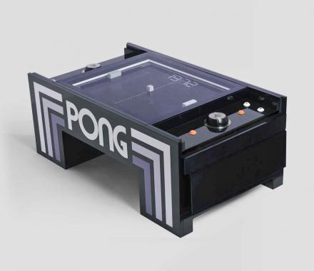ATARI Pong Coffee Table Lets You Play Real-Life Pong