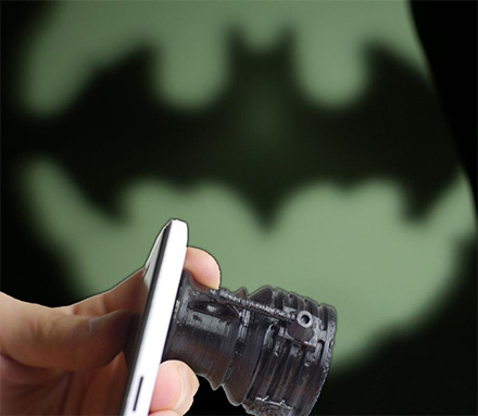 Attach This To Your Smart Phone's Flashlight To Create The Bat-Signal