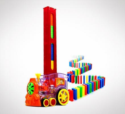 Automatic Domino Brick Laying Toy Train