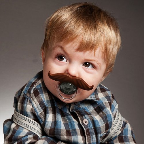 Baby Pacifier Mustache Attachment 