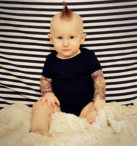 Baby Tattoo Sleeves Onesie