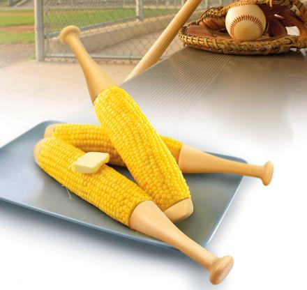 Baseball Bat Corn Cob Holders