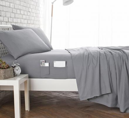 These Bed Sheets Have Pockets On Both Sides Of The Bed For Easy Access To Your Items