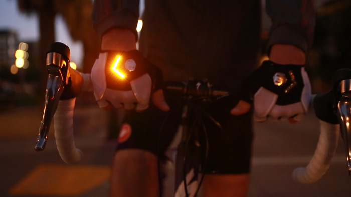 cycling gloves with indicators