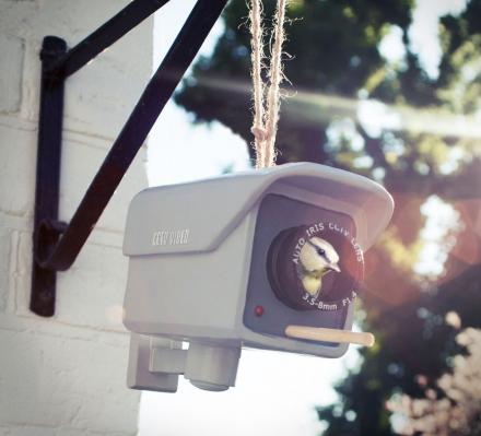 Birdhouse That Looks Like a CCTV Security Camera