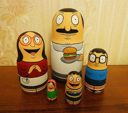 Bob's Burgers Family Nested Matryoshka Dolls