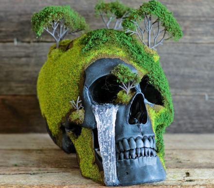 Bonsai Skulls Are Faux Human Skulls Made Into Nature-esque Art Pieces