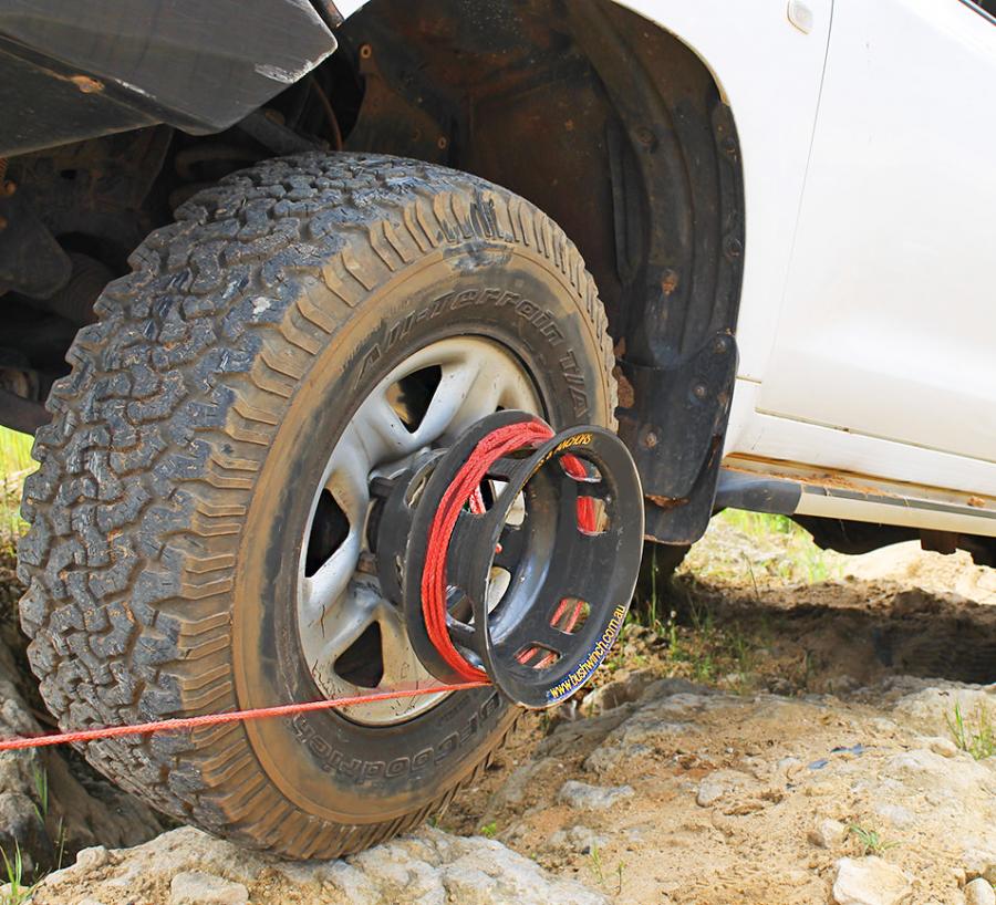 Bush Winch Winch That Attaches To Your Tire Gets You Unstuck