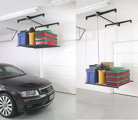 Pulley System Storage Rack For Your Garage