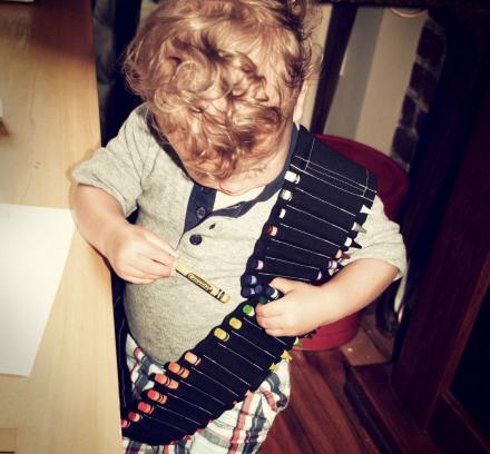 This Amazing Kids Crayon Bandolier Lets Your Children Always Have Crayons On-Hand