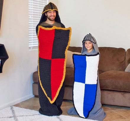 Crochet Blankets Turn You Into a Medieval Knight (Pattern)