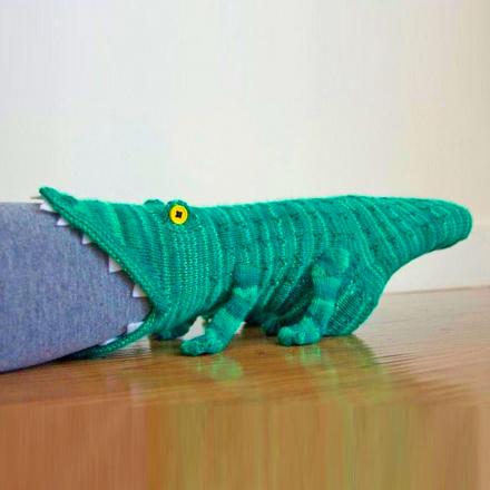 These Crocodile Socks Make It Look like Crocodiles Are Eating Your Legs