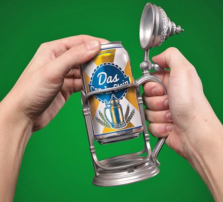 Das Can-in-Stein: Beer Koozie That Turns Your Beer Into a Pewter Tankard