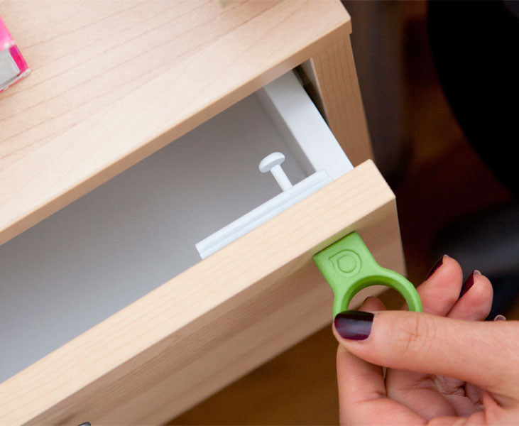 Drawer Lock With Magnet Key