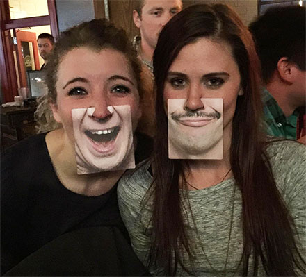 Face Coasters Attach To Your Nose, Gives You A Funny Face