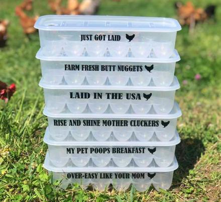 Farm Fresh Butt Nuggets, and Other Hilarious Egg Cartons For Chicken Owners