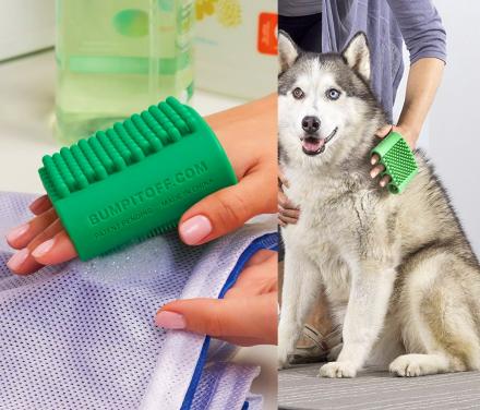 Finger-Slotted Silicone Tool for Pets, Laundry, Kitchen, and Beauty