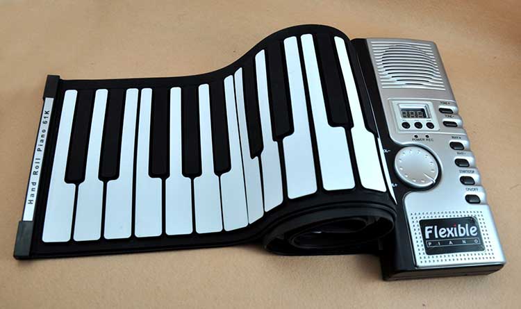 Flexible Rollup Piano Keyboard