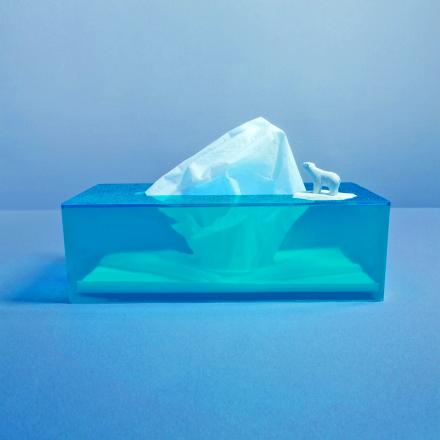 This Iceberg Tissue Dispenser Turns Your Tissues Into Floating Icebergs In The Arctic Ocean