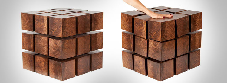 Floating Magnetic Cubes Table