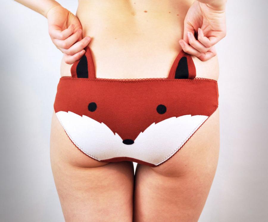 Fox Face Panties With Ears