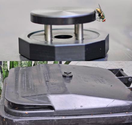 Garbage Can Fly Trap - Attaches To Any Trash Bin