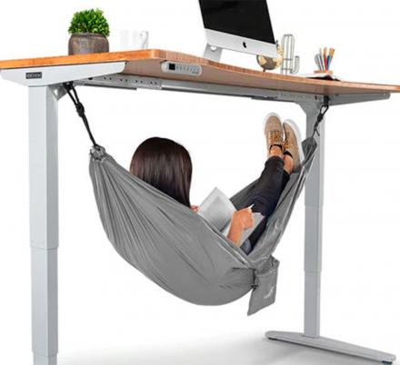 Get Your Nap On At Work With This Under-Desk Hammock