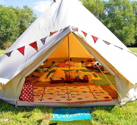 There's Now an Official Glamping Tent That's Perfect For Camping Or Music Festivals