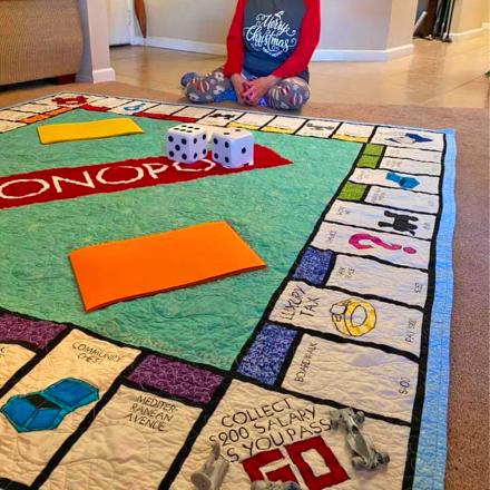 This Giant Monopoly Quilt Is The Greatest Way To Play The Classic Board Game