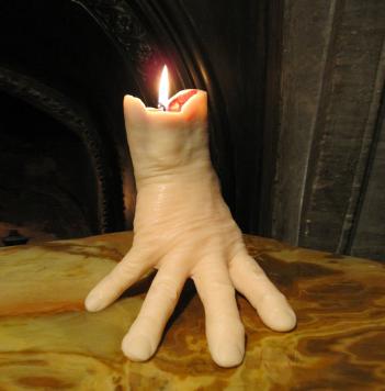 Hand Candle Bleeds As It Burns