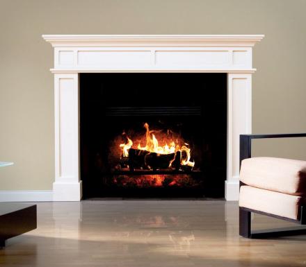 This Fake Fireplace Wall Decal Lets You Imagine What Life Would Be Like With a Fireplace