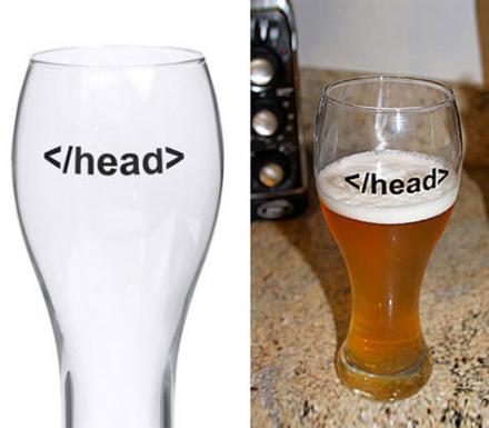 Head Tag HTML Beer Glass