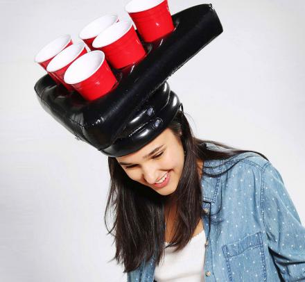 Inflatable Beer Pong Hats