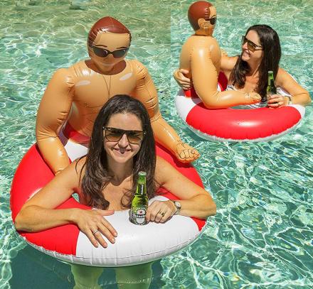 This Inflatable Hunk Pool Float Will Keep You Company In The pool