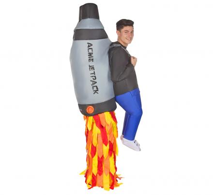 Inflatable Jetpack Costume With Fake Legs