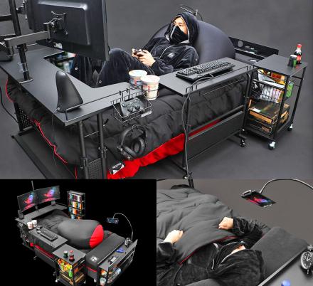 Japan Has Created The Ultimate Gaming Bed, So You Never Have To Rejoin Society Again