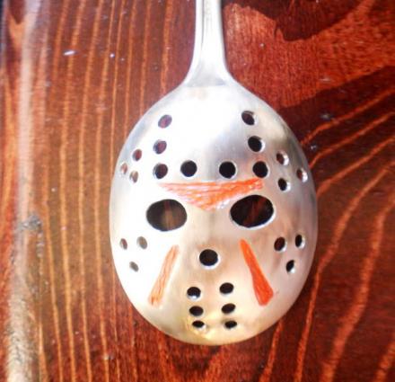 Jason Mask Slotted Spoon