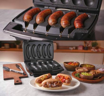 There's Now a George Foreman-Like Cooker That's Made Specifically For Grilling Brats Indoors