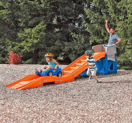 Kids Backyard Roller-Coaster Ride-on Play-set