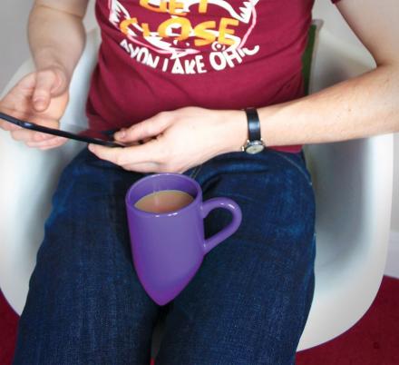 Lap Mug: A Coffee Mug You Can Set On Your Lap
