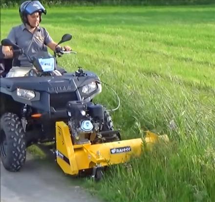 Rammy Lawn Mower ATV Attachment