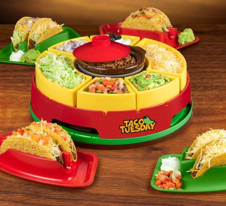 This Lazy Susan Taco Bar Might Be The Cutest Idea For Taco Tuesday