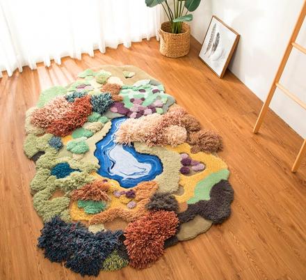 These Super Cute 'Little Forest' 3D Rugs Are The Ultimate Playroom Rug