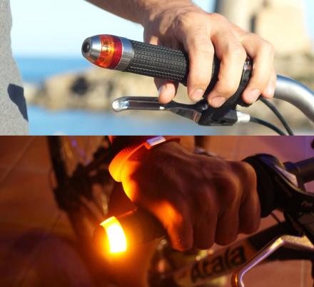 Magnetic Snap Handlebar Lights Gives Your Bicycle Safety and Turn Lights
