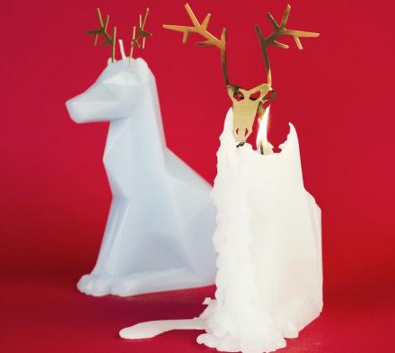 Melting Reindeer Candles Reveal Reindeer Skeleton