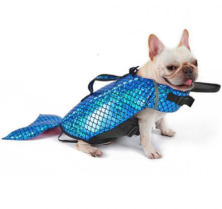 Mermaid Dog Life Jacket Turns Your Dog Into a Majestic Mermaid