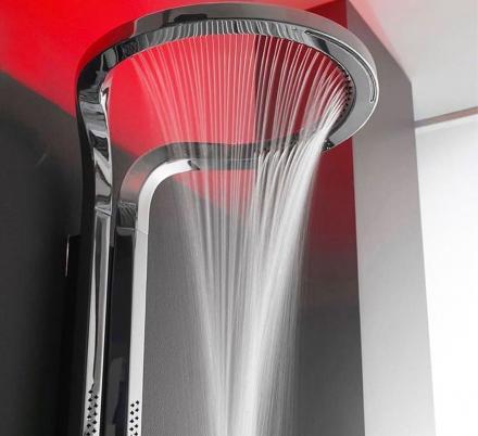 This Incredible Modern Shower Head Design Can Be Used In Both Halo or Waterfall Mode