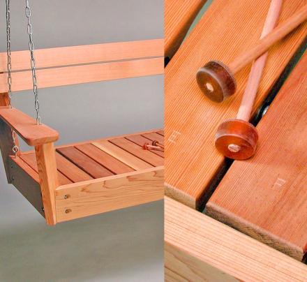 Musical Porch Swing Functions as a Xylophone