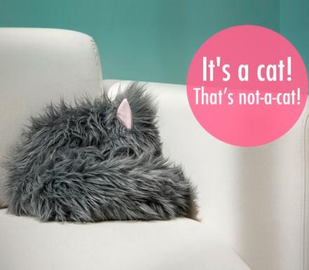 Not-A-Cat: A Stuffed Toy That Looks Like A Sleeping Cat